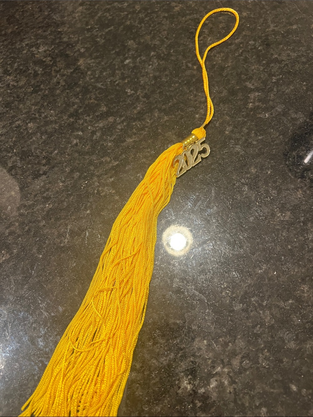 2025 Graduation Tassel - New Gold School Cap Accent
